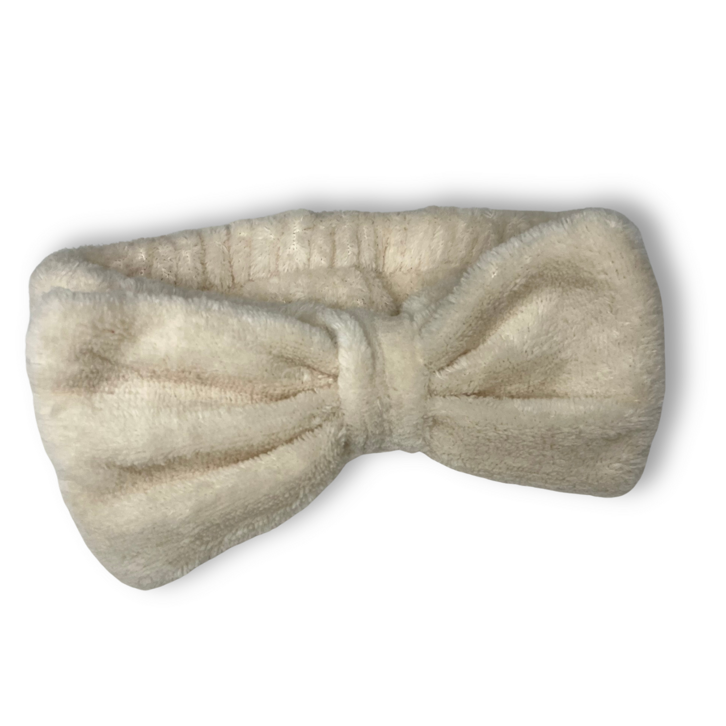 Beige 5pcs Headband, Wristbands for Skin Care with With Hair Clips