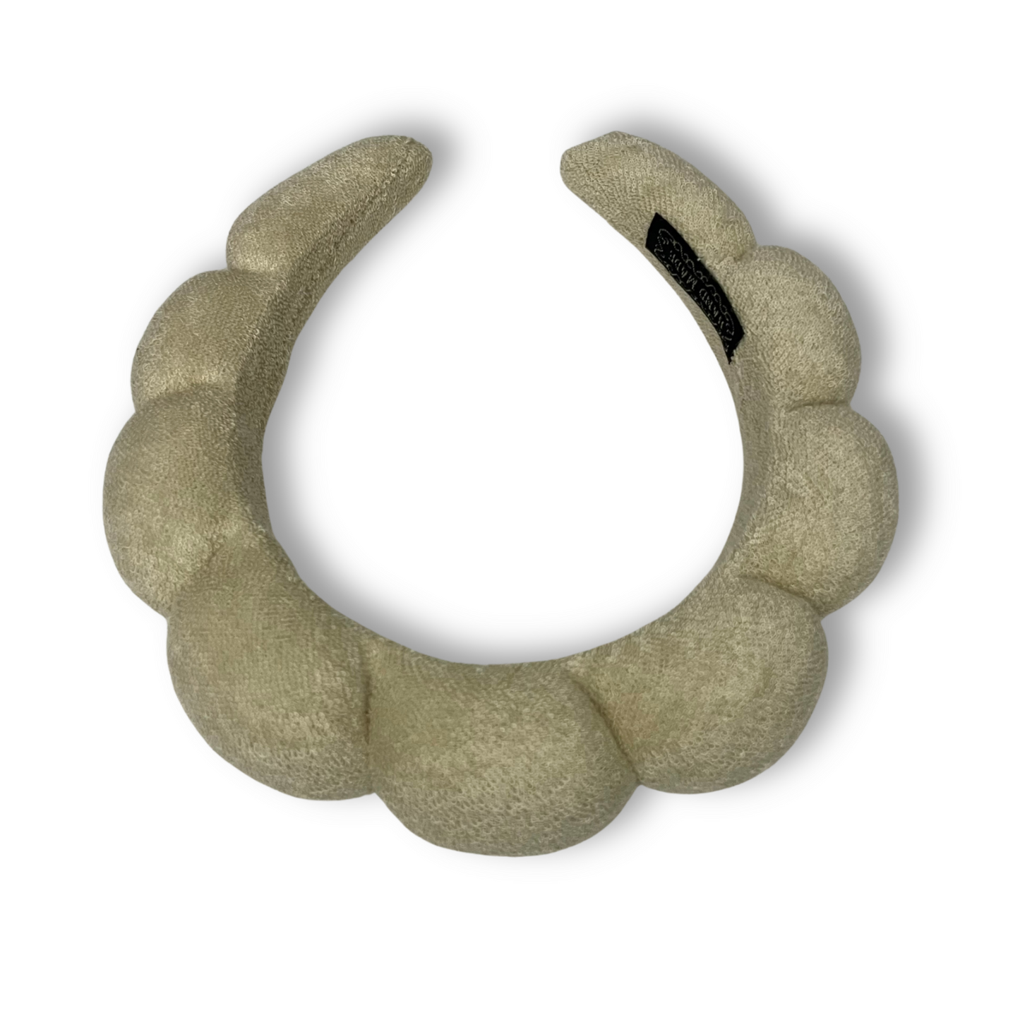 Beige 5pcs Headband, Wristbands for Skin Care with With Hair Clips