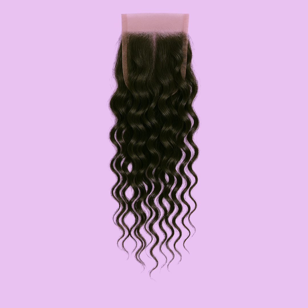 Water Curl Double Drawn Closure