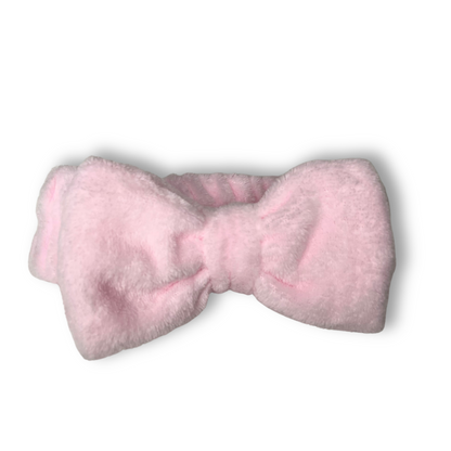 Pink 6pcs Headband, Wristbands for Skin Care with With Hair Clips